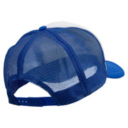 Aqua Divers Logo Embroidered Summer Foam Mesh Trucker Cap - Royal OSFM