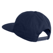Metropolis 1927 Title Embroidered Unconstructed High Profile Cotton Flat Bill Cap - Navy OSFM