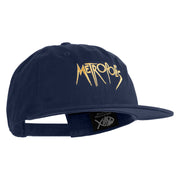 Metropolis 1927 Title Embroidered Unconstructed High Profile Cotton Flat Bill Cap - Navy OSFM