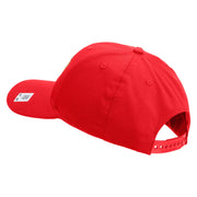 Marines Veteran Embroidered 6 Panel Structured Cotton Twill Cap Made in USA - Red OSFM