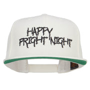 Happy Fright Night Embroidered Snapback Cap