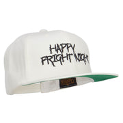 Happy Fright Night Embroidered Snapback Cap