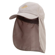 Cod Fish Embroidered Flap Hats - Khaki OSFM