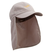 Cod Fish Embroidered Flap Hats - Khaki OSFM