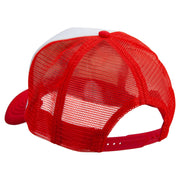 Aqua Divers Logo Embroidered Summer Foam Mesh Trucker Cap - Red OSFM