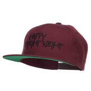 Happy Fright Night Embroidered Snapback Cap