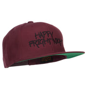 Happy Fright Night Embroidered Snapback Cap