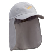 Cod Fish Embroidered Flap Hats - Grey OSFM