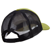 Aqua Divers Logo Embroidered Summer Foam Mesh Trucker Cap - Cactus-Black OSFM