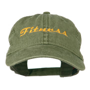 Fitness Wording Embroidered Cap