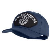 Special Forces Patched Solid Cotton Twill Pro Style Cap - Navy OSFM