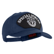 Special Forces Patched Solid Cotton Twill Pro Style Cap - Navy OSFM