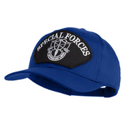 Special Forces Patched Solid Cotton Twill Pro Style Cap - Royal OSFM
