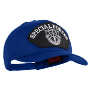 Special Forces Patched Solid Cotton Twill Pro Style Cap - Royal OSFM