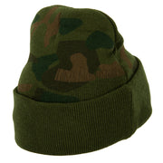 US Air Force Logo Military Embroidered Camo Long Beanie