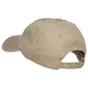 Mardi Gras Love with Fleur de Lis Embroidered Washed Cotton Cap