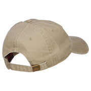 Mardi Gras Love with Fleur de Lis Embroidered Washed Cotton Cap