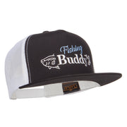 Fishing Buddy Embroidered Snapback Mesh Cap