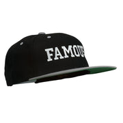 Famous Embroidered Two Tone Snapback Cap