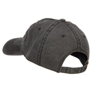 Mardi Gras Love with Fleur de Lis Embroidered Washed Cotton Cap