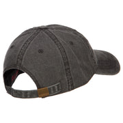 Mardi Gras Love with Fleur de Lis Embroidered Washed Cotton Cap