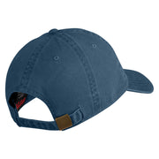 Air Force Reserve Command Veteran Embroidered Washed Solid Pigment Dyed Cotton Twill Brass Buckle Cap - Navy OSFM