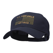 US Air Force Retired Embroidered Low Profile Cotton Twill Cap