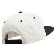 Washington 1889 Logo Embroidered Wool Blend 2 Tone Classic Snapback - Natural-Black OSFM