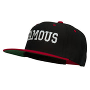 Famous Embroidered Two Tone Snapback Cap