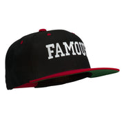 Famous Embroidered Two Tone Snapback Cap