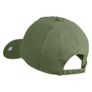 Air Force Reserve Command Veteran Embroidered Washed Solid Pigment Dyed Cotton Twill Brass Buckle Cap - Olive OSFM