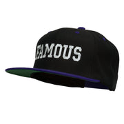 Famous Embroidered Two Tone Snapback Cap