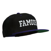 Famous Embroidered Two Tone Snapback Cap