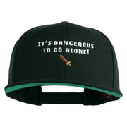 It’s Dangerous to Go Alone Embroidered Wool Blend Cap - Spruce OSFM