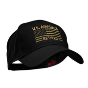 US Air Force Retired Embroidered Low Profile Cotton Twill Cap