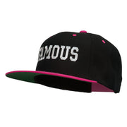 Famous Embroidered Two Tone Snapback Cap