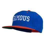 Famous Embroidered Two Tone Snapback Cap