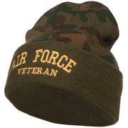 Air Force Veteran Letters Embroidered Camo Beanie