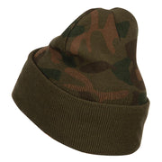 Air Force Veteran Letters Embroidered Camo Beanie