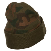 Air Force Veteran Letters Embroidered Camo Beanie