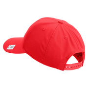 US Marine Corps Emblem Embroidered 6 Panel Structured Cotton Twill Cap Made in USA - Red OSFM