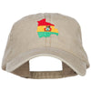 Bolivia Map Flag Embroidered Washed Cap