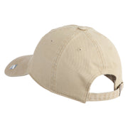 Air National Guard Veteran Embroidered Washed Solid Pigment Dyed Cotton Twill Brass Buckle Cap - Khaki OSFM