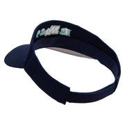 North Dakota Embroidered Cotton Sports Visors - Navy OSFM