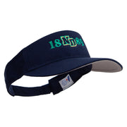 North Dakota Embroidered Cotton Sports Visors - Navy OSFM