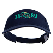 North Dakota Embroidered Cotton Sports Visors - Navy OSFM