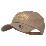 Fishing Veteran Embroidered Unstructured Cap