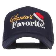 Santa's Favorite Embroidered High Profile Cap