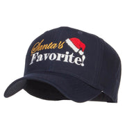 Santa's Favorite Embroidered High Profile Cap