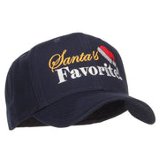 Santa's Favorite Embroidered High Profile Cap